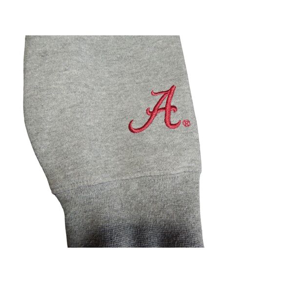 E5 Alabama Crimson Tide football women's x-large gray hoodie pullover sweatshirt - Picture 5 of 7